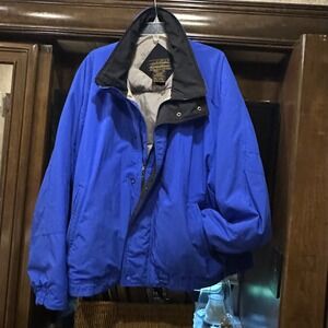 Eddie Bauer Vintage Goose Down Puffer Jacket Mens XXL Blue Winter Coat Ski